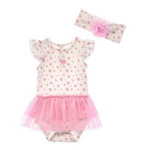 Juicy Couture 2Pc Bodysuit & Headband Set, White